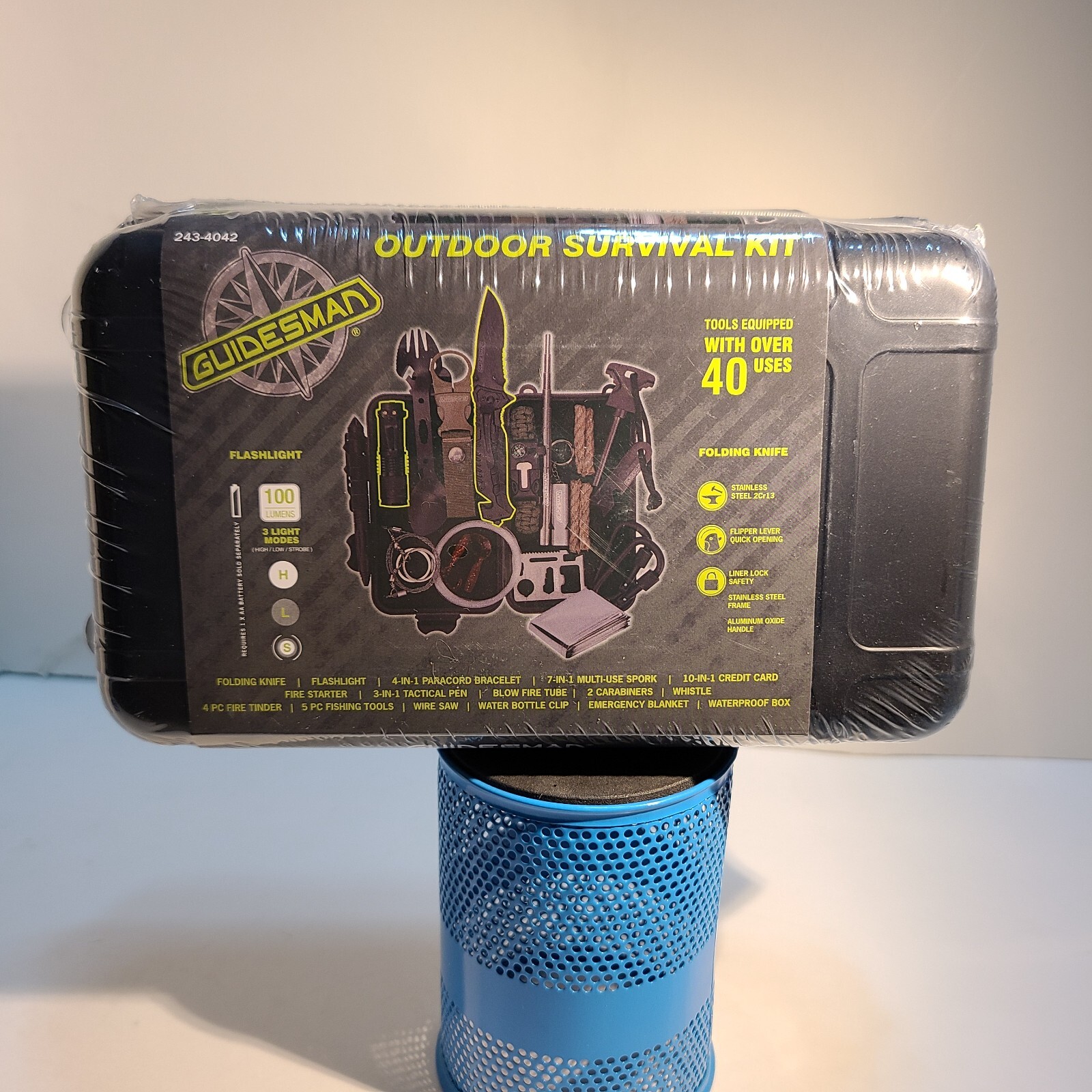 Guidesman Outdoor Survival Kit. Tools Equipped with Over 40 Features.