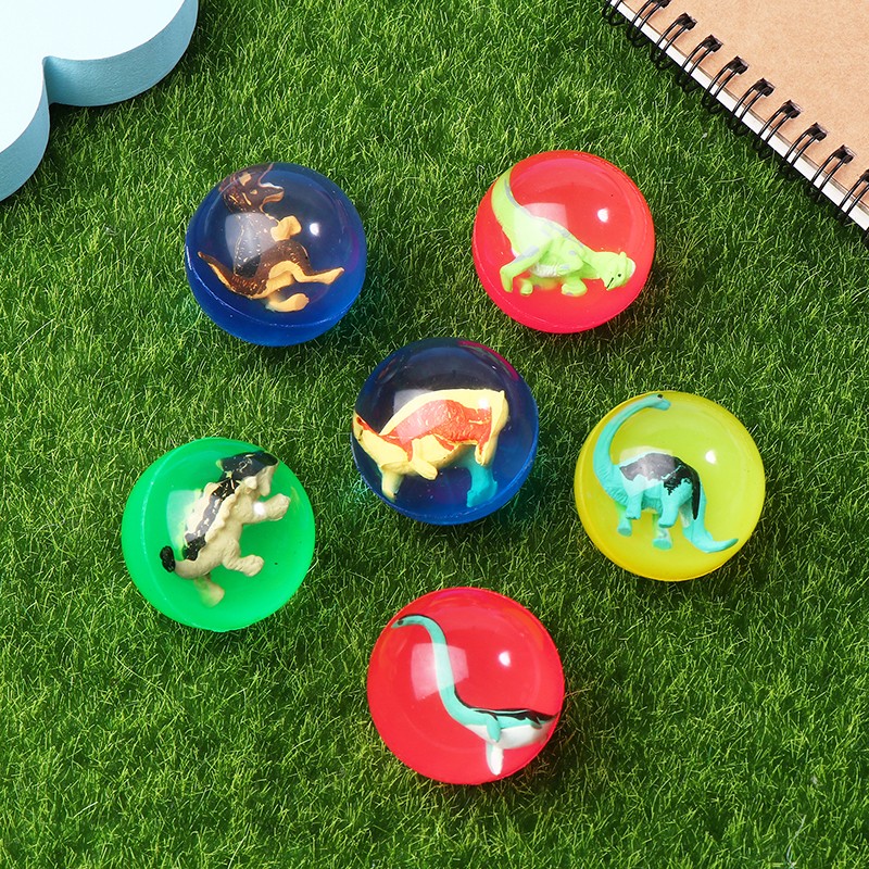 5Pcs Bouncy Ball Toys With Inside Mini Dolls Diameter Kid Birthday Party Favors