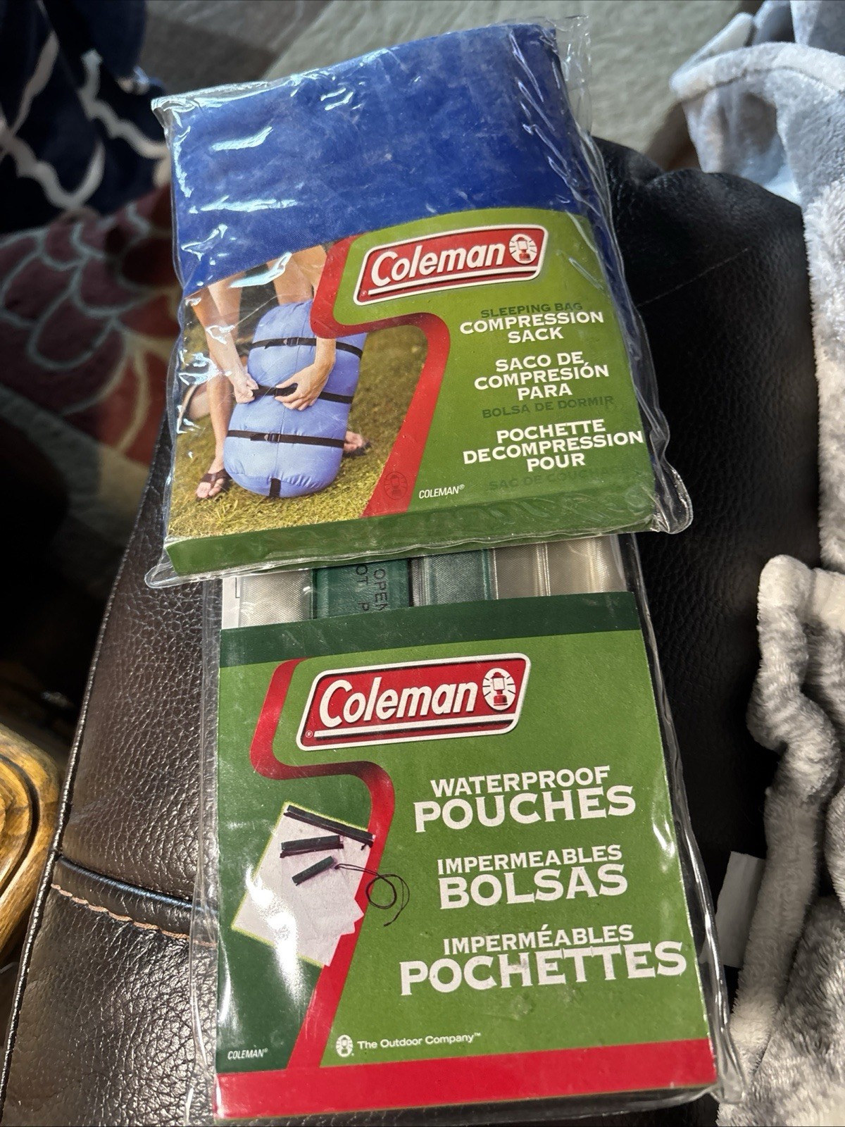 COLEMAN Waterproof Pouches Three Different Sizes 3-Piece Set, Compression Sack