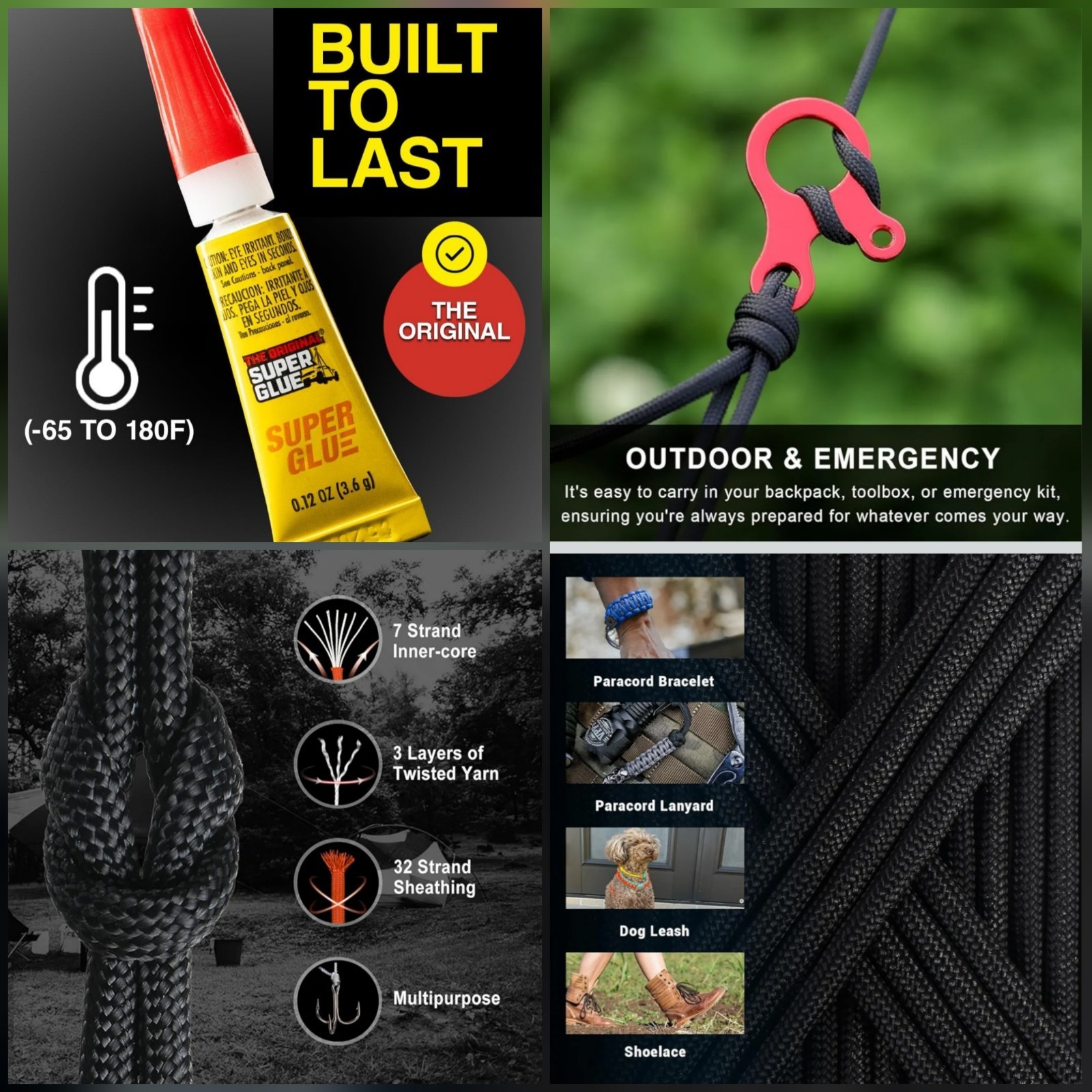 Survival – First Aid/Bug Out/Camping/Hiking Bag, 510 Piece – NEW
