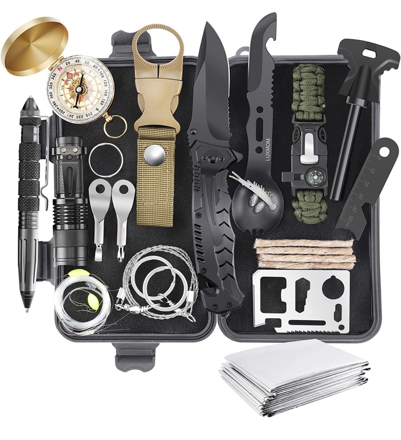 28 In 1 Survival Gear Kit Equipment Outdoors Camping Hiking Supplies Men Dad