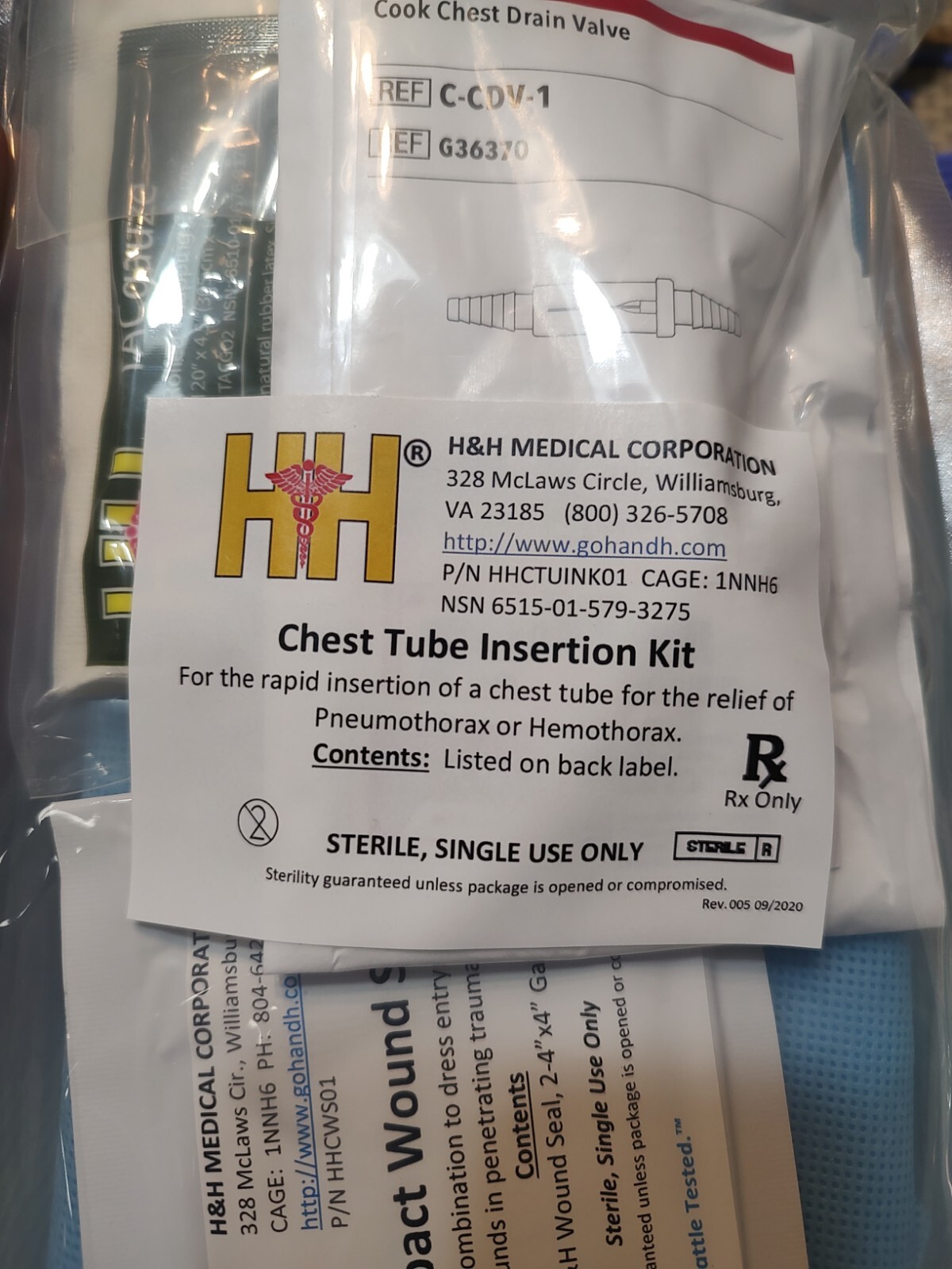H&H Emergency Chest Tube Insertion Kit