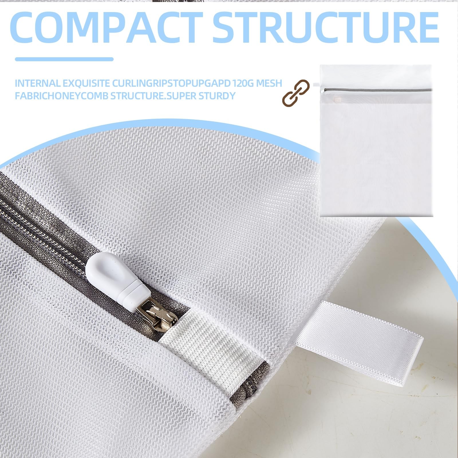 RICHERI Mesh Laundry Bags, Wash X-Small 10*12in*4pcs, Fine