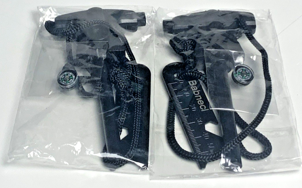 Survival Fire Starter Kit 2PK Steel Flint W/Striker 6-In-1 Multi-Tool New In Box