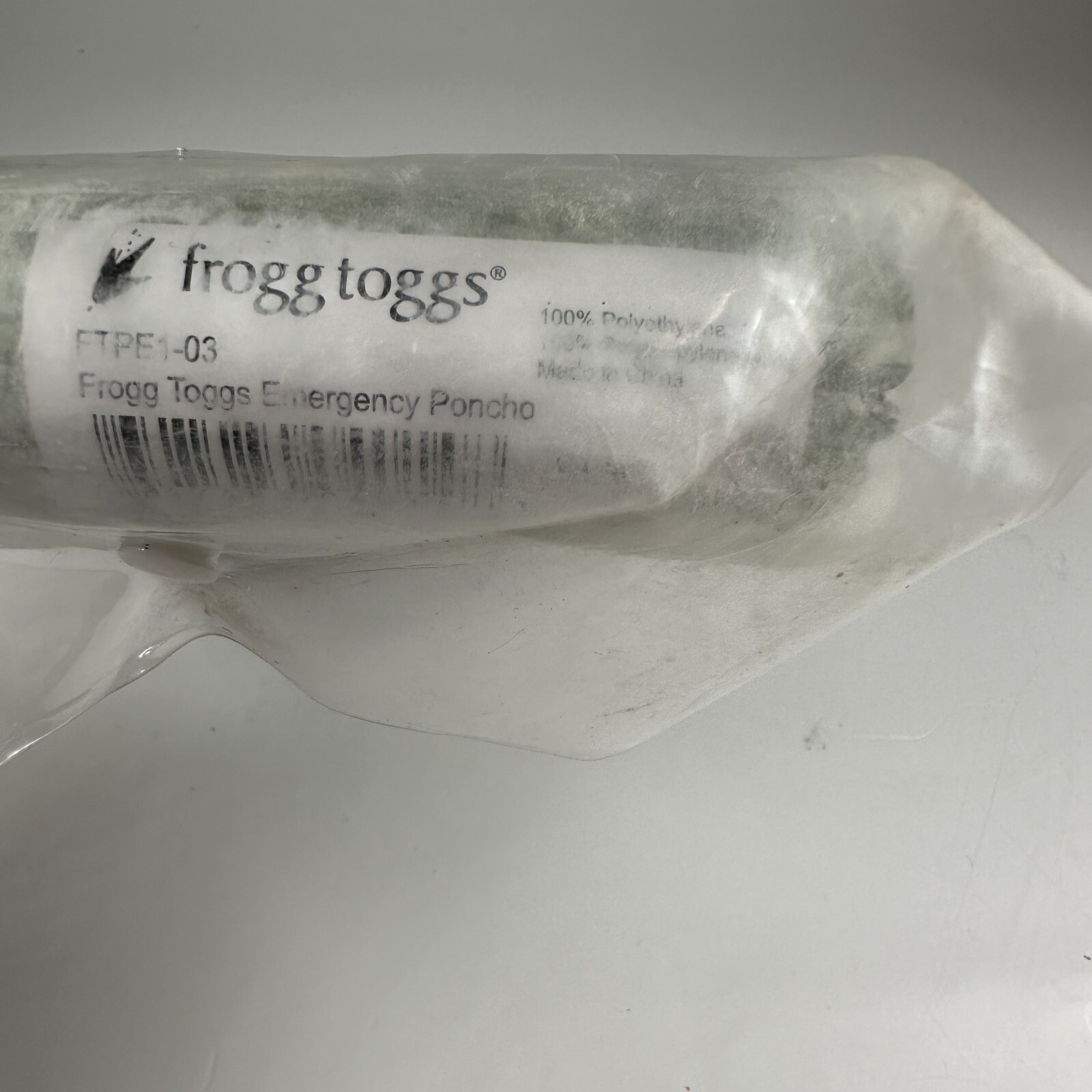 Frogg Toggs Adult Poncho Ultra Lite “One Size Fits All” 44″W x 40″L Clear