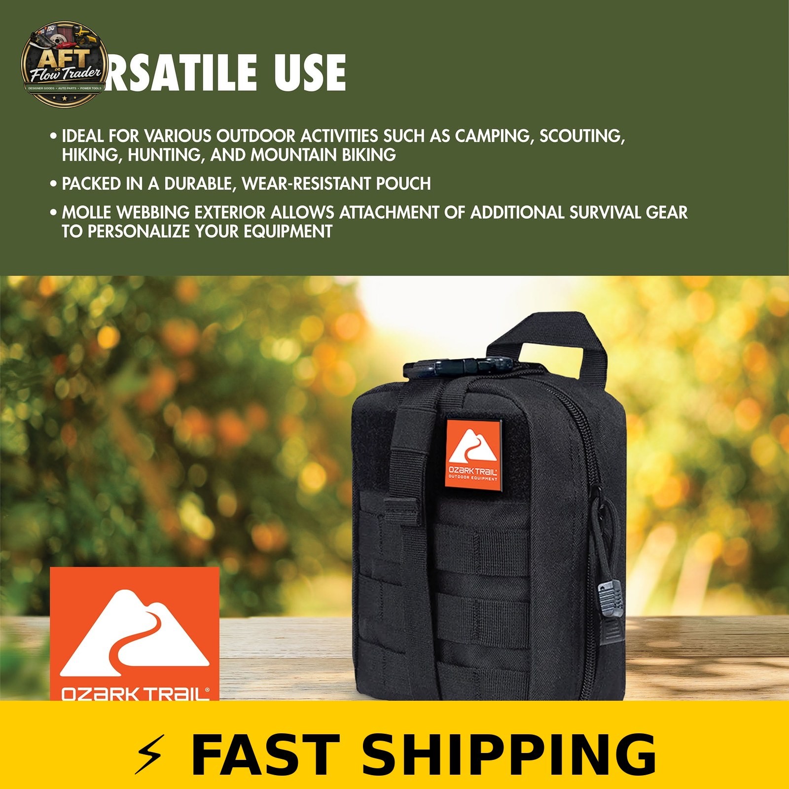 Ozark Trail Deluxe Outdoor Survival Kit – 21 Essential Pieces