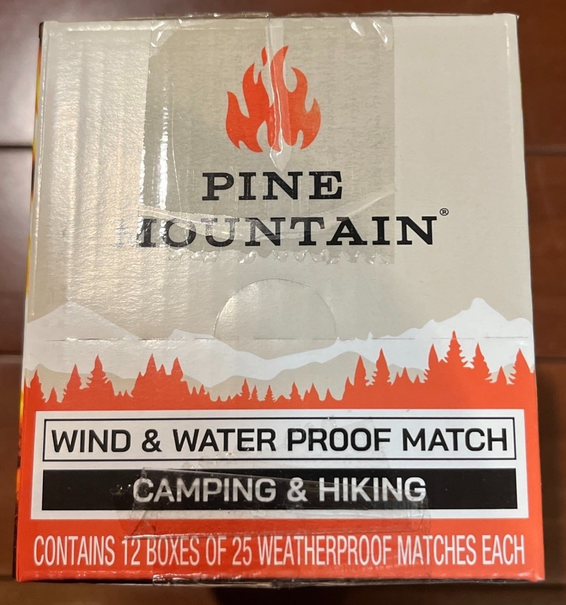 12 packs Pine Mountain Matches of 25 (300 matches) Windproof Waterproof (NEW)