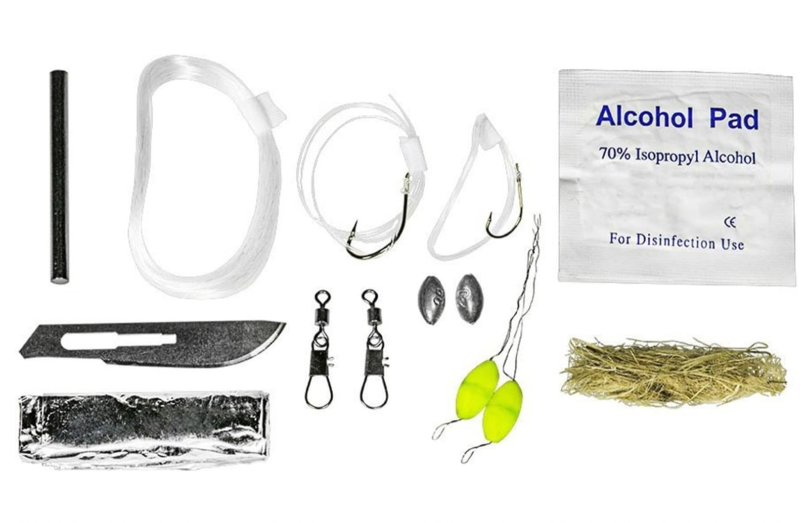 APOCALYPSE GEAR Survival Grenade Kit (14pc) Fishing Fire Emergency Survival