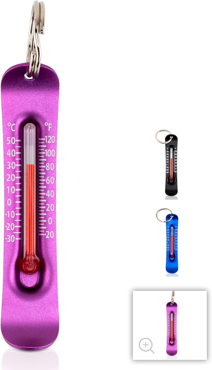 Brrr-Ometer – Snowsport Zipper Pull Thermometer for Jacket, Parka, or Backpack |