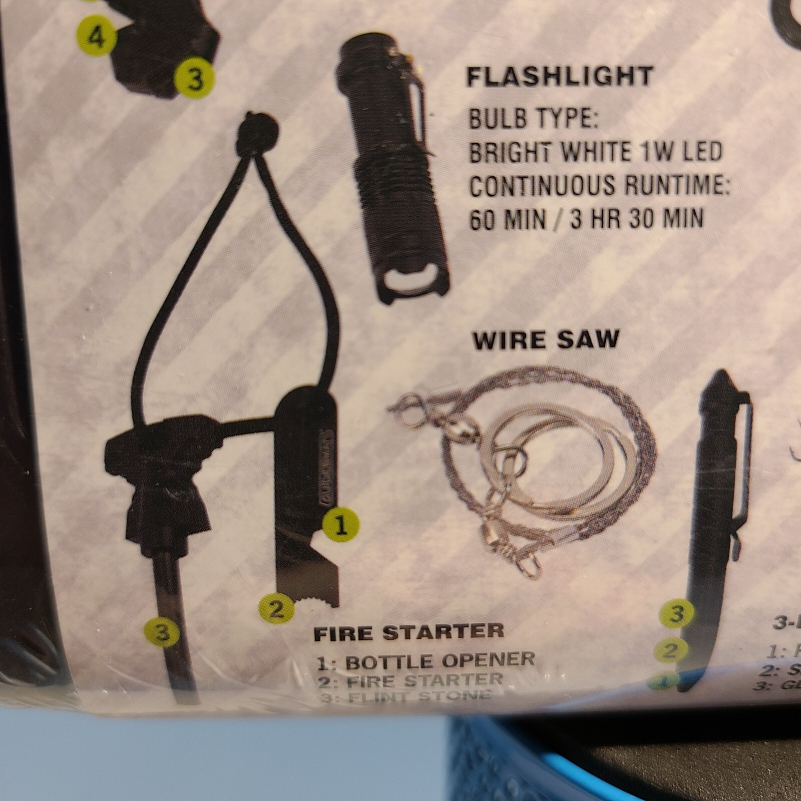 Guidesman Outdoor Survival Kit. Tools Equipped with Over 40 Features.