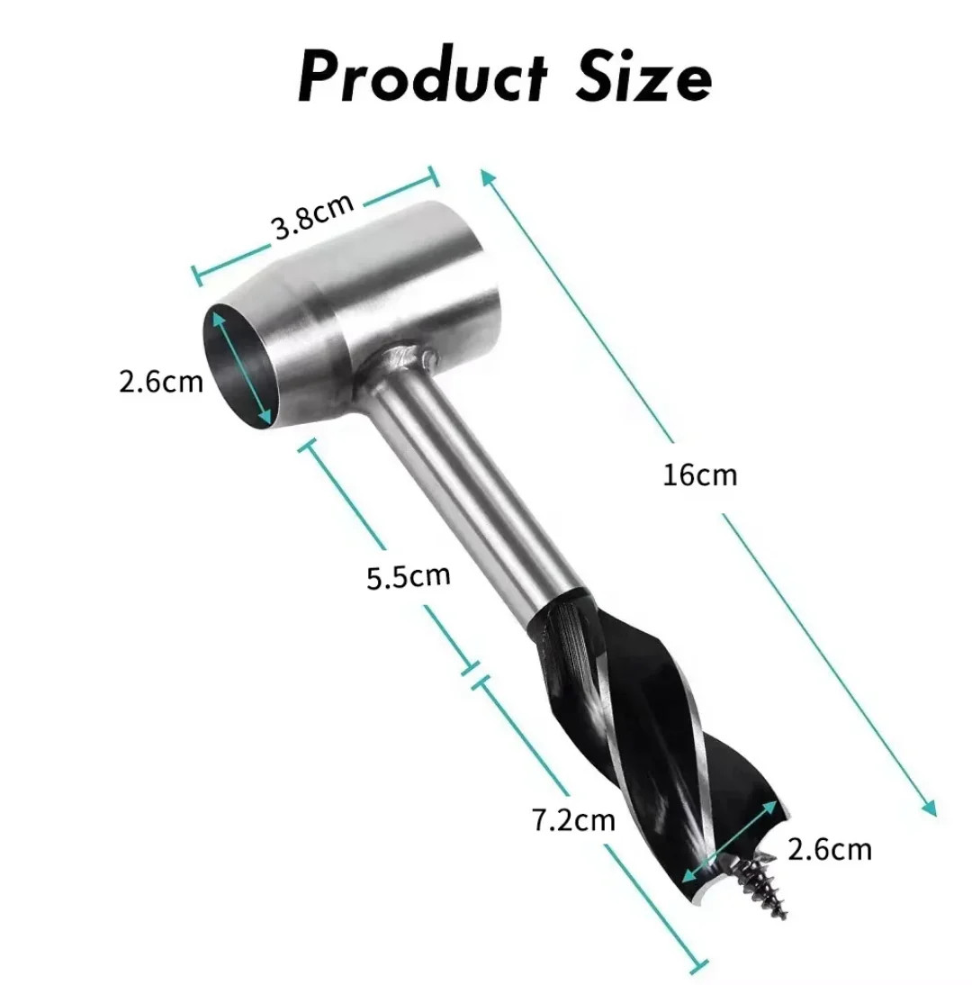 Survival Hand Auger Drill – Bushcraft Wood Borer