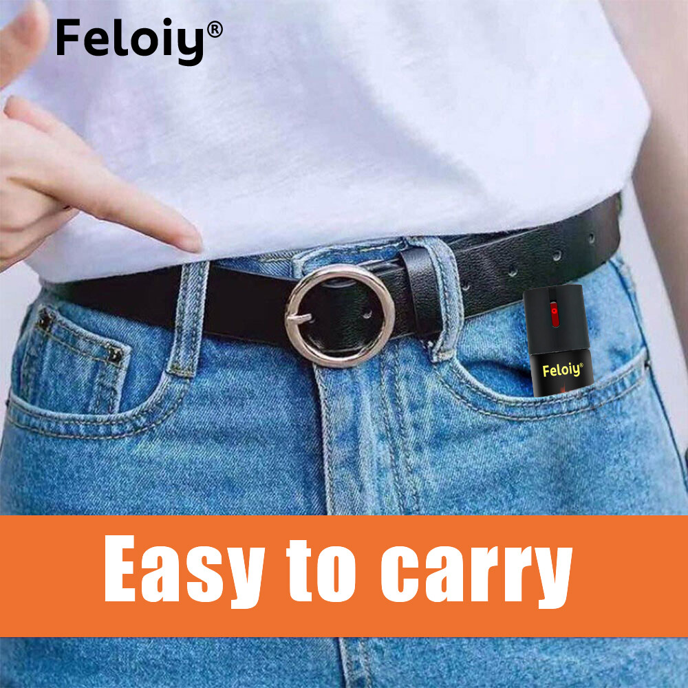 1/3/5 Pack Feloiy Pepper Spray 2oz Maximum Strength Self Defense Security Black