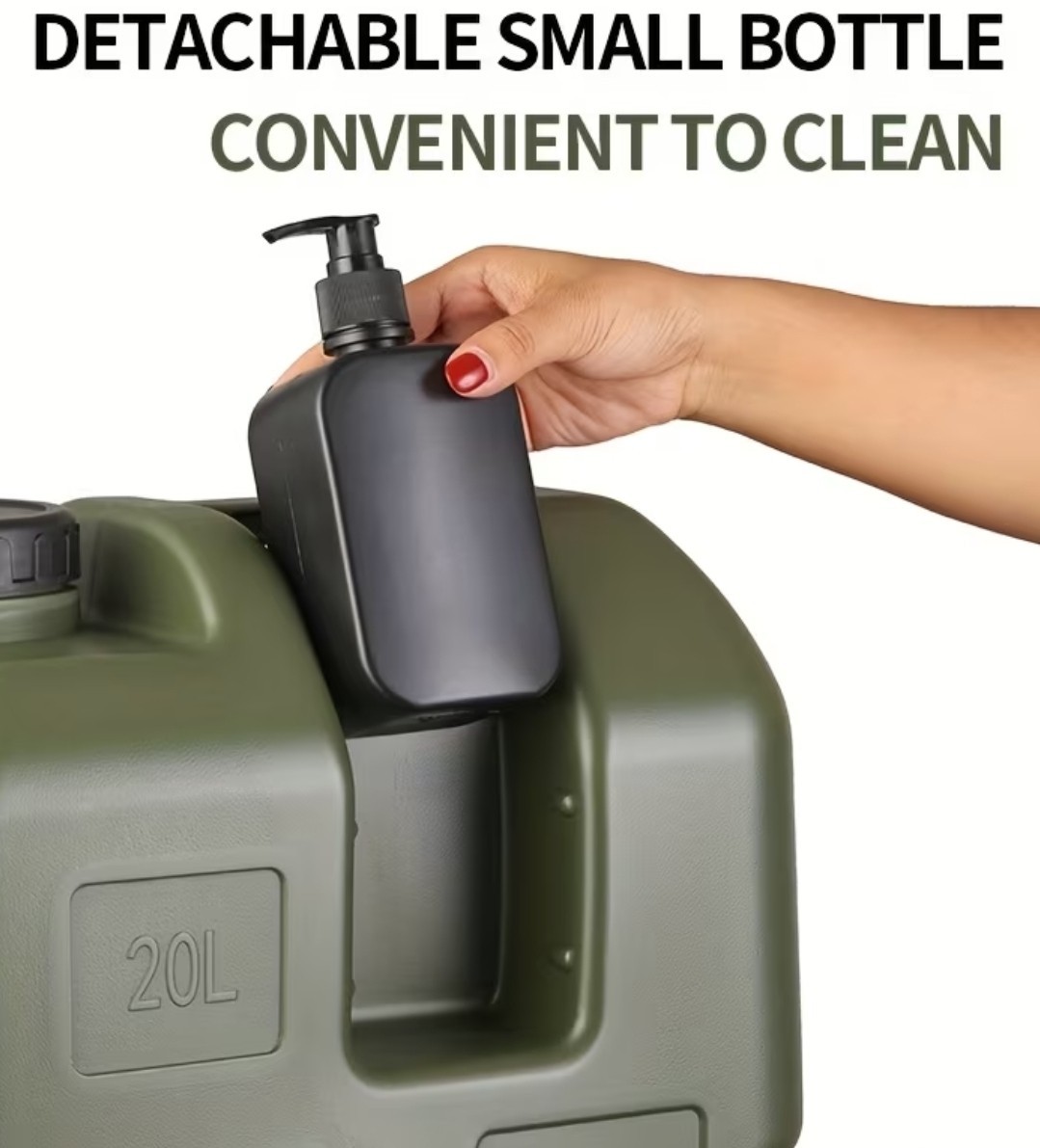 20L 5Gallon Tactical Green Water Supply Jug Military Camping Outdoor Survival