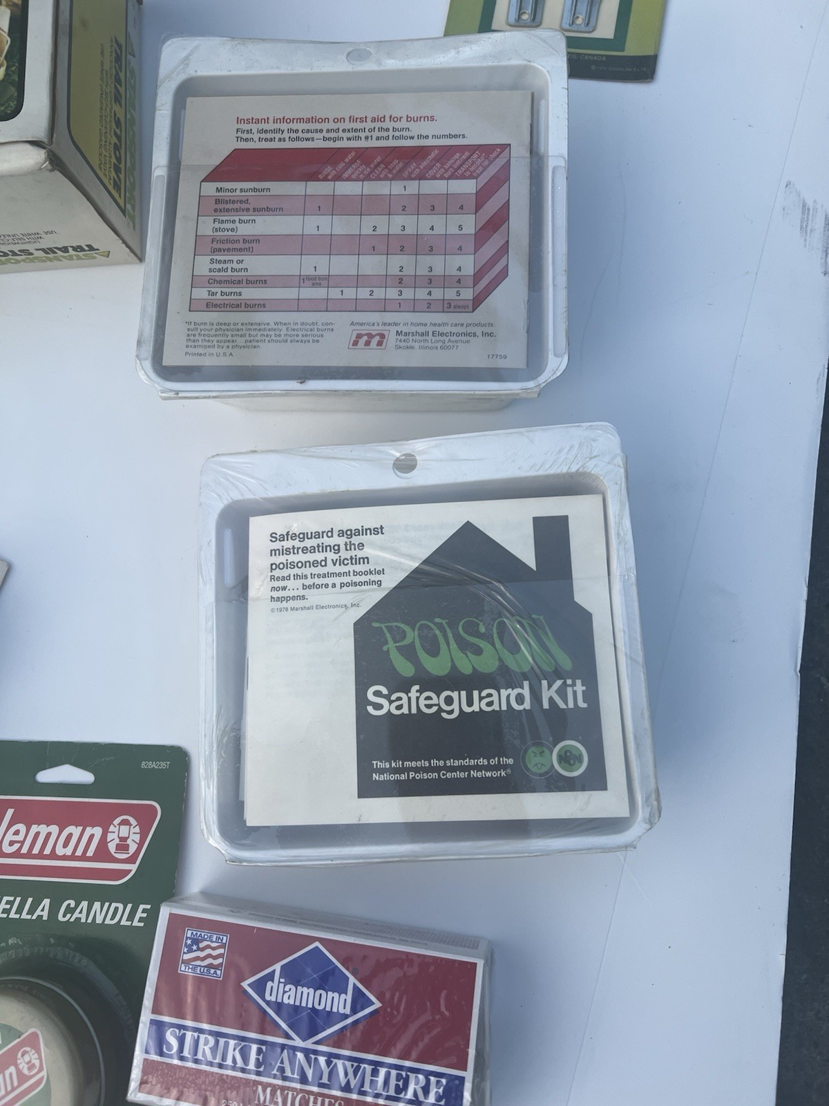 1970 Vintage Emergency Kit 25-Piece Set – Survival/First Aid Kit – $125 For All