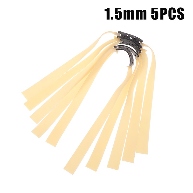 5Pcs Slingshot Hunting Flat Rubber Band High Elasticity Shooting Accessories