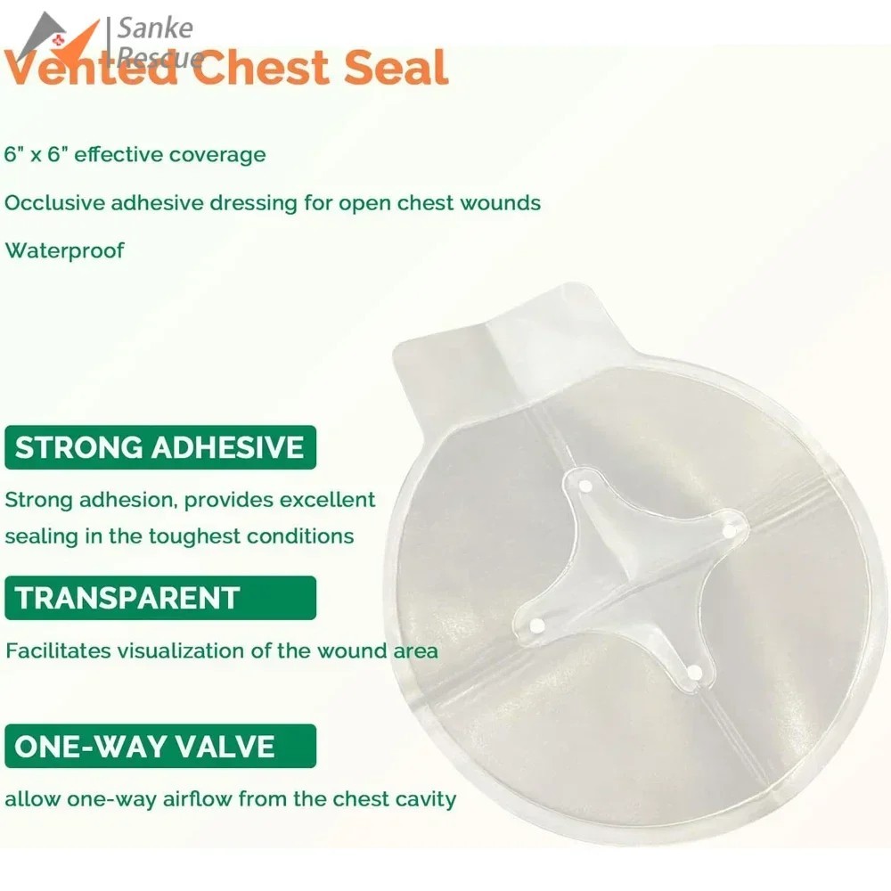 Vent Chest Seal Life-Saving Wound Care for Emergency or Tactical Situations Adva