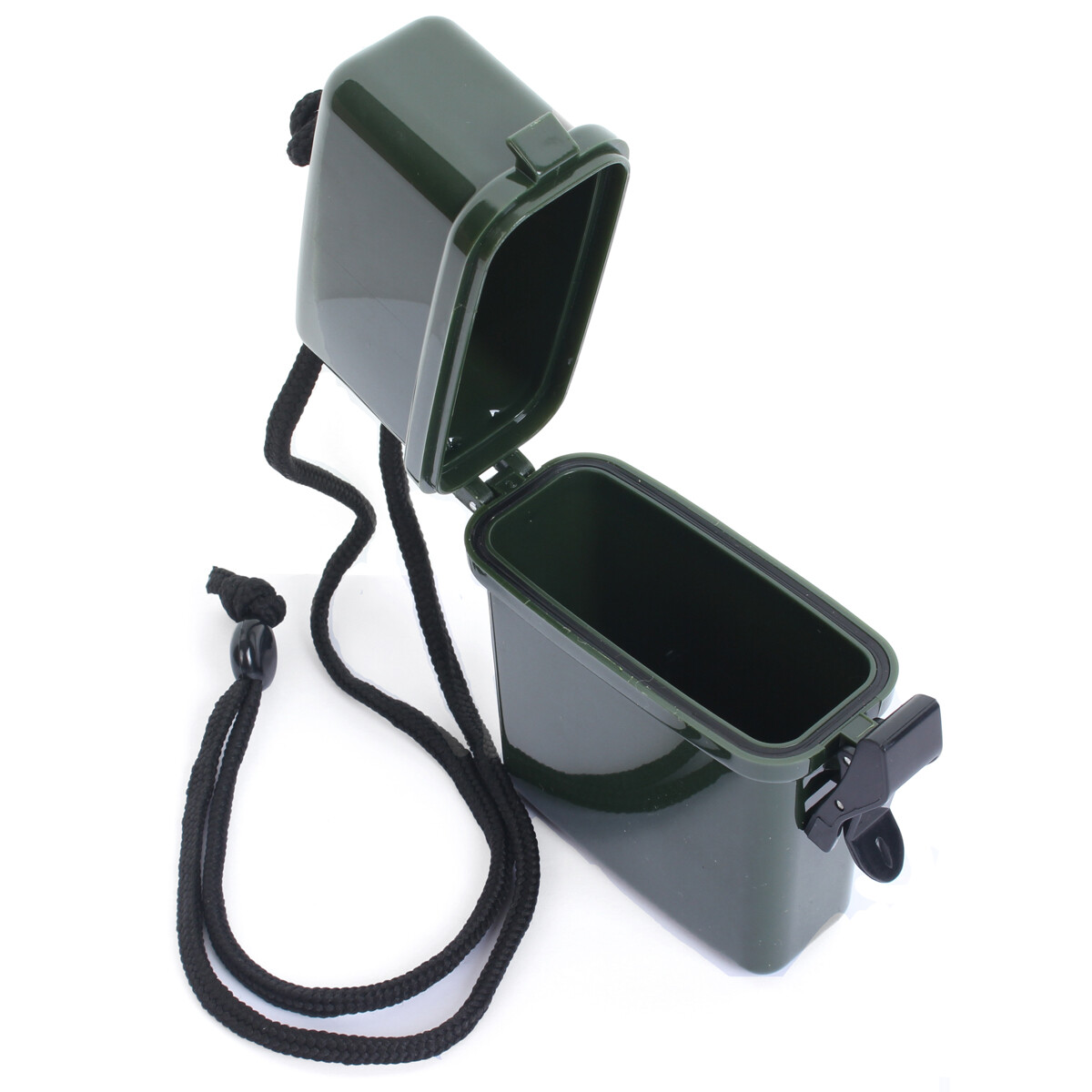 Olive Green Waterproof Box – Outdoors Camping Plastic Emergency New