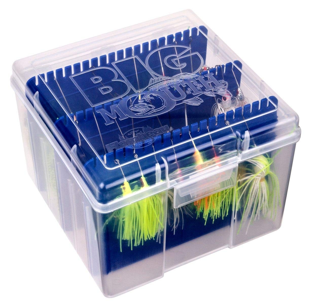 Outdoors 00330 Medium Spinnerbait Box, Fishing Bait and Lure Organizer, Clear