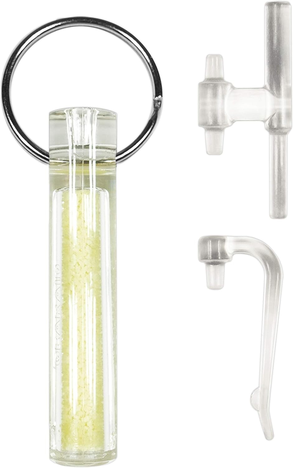 Ni Glo 2” UV Rechargeable Glowing Keychain Multi-Purpose Glow-in-the-Dark