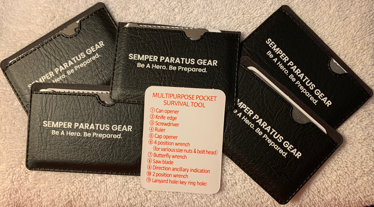 14-in-1 Multitool Card – Excellent Holiday Stocking Stuffers 5 / 10/ 20 PAKs