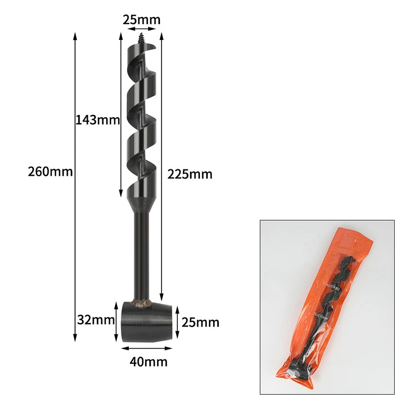 Auger Drill Bits Outdoor Survival Punch Tool Camping Bushcraft Manual Hole Maker