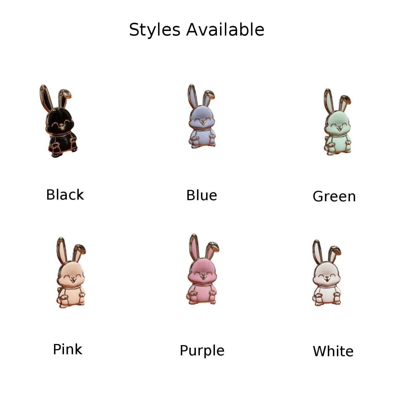 Lightweight Rabbit Phone for stand Set of for 2 with Adjustable Viewing Options