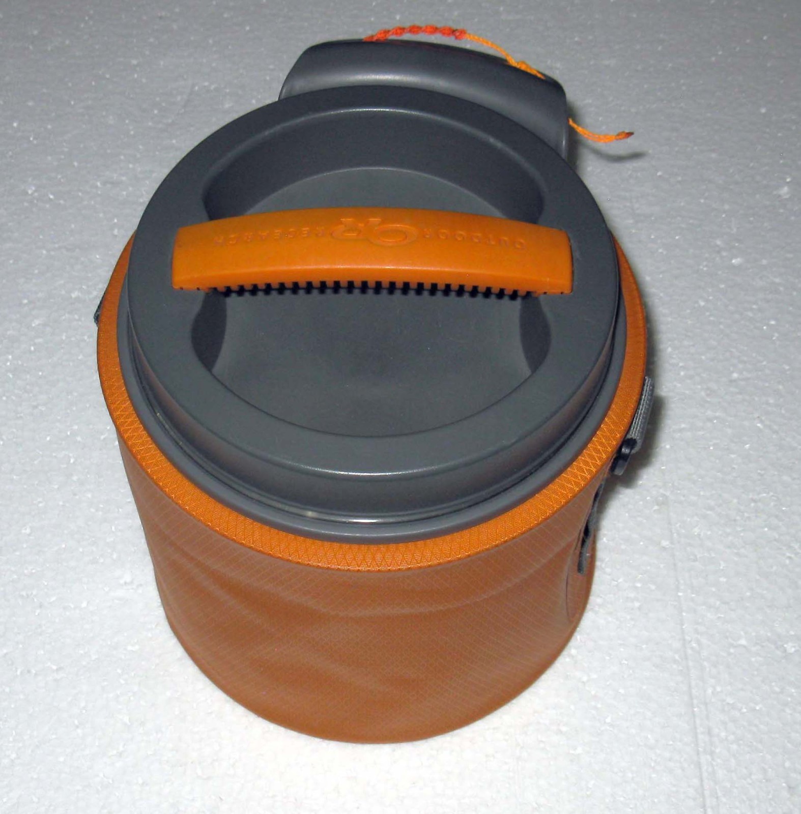 Outdoor Research Water-resistant Orange Container Capsule Rafting Camping 8×7″