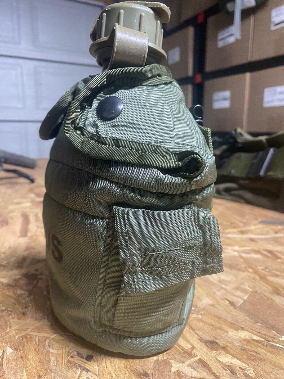 Genuine US Military 1 QT Canteen with OD Green Cover with or without Canteen Cup