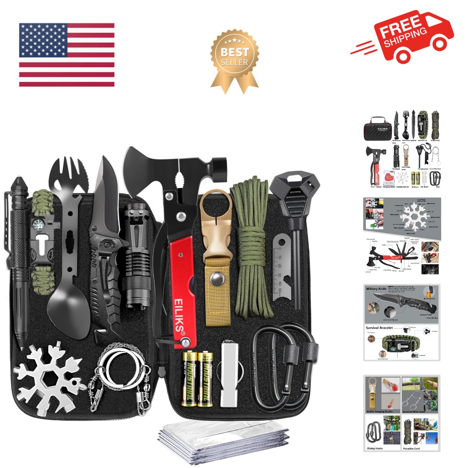 Gifts for Men Dad Him Birthday Christmas Fathers Day, Cool Gadget/Survival Ge…