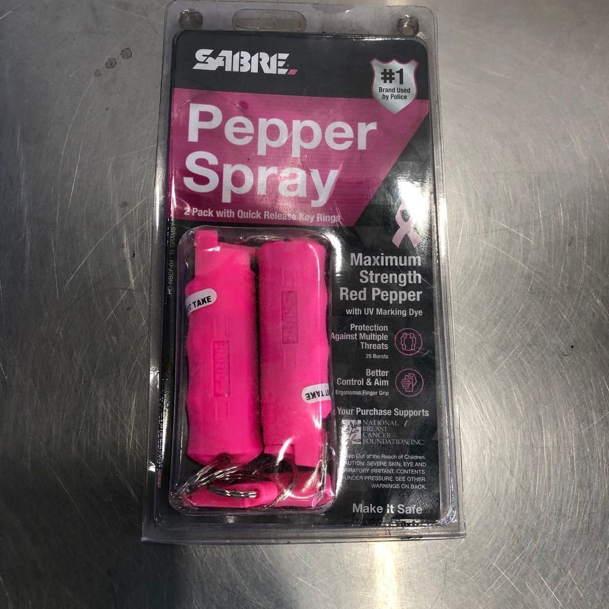 Pink Pepper Spray Combo – Mother & Daughter 2-Pack Self Defense Keychain Set