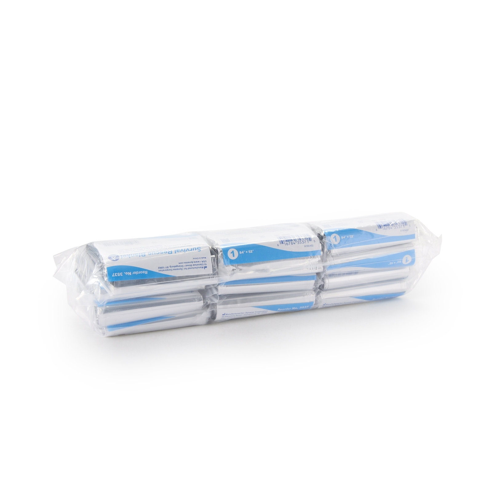 120 Dynarex Emergency Survival Rescue Space Thermal Mylar Blanket 84″X52″ 3537