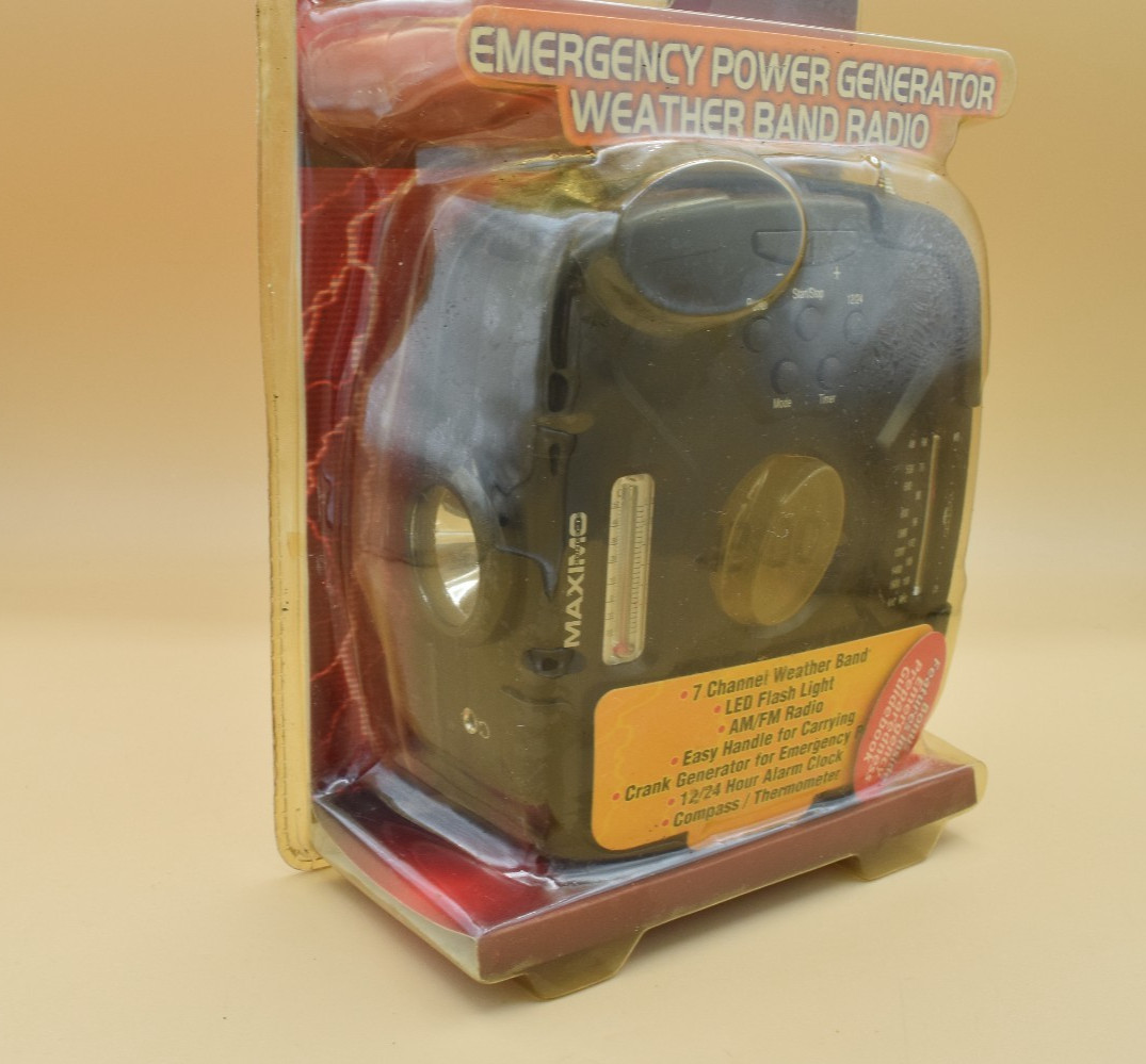 Maximo Emergency Power Generator Weather Band Radio New Sealed