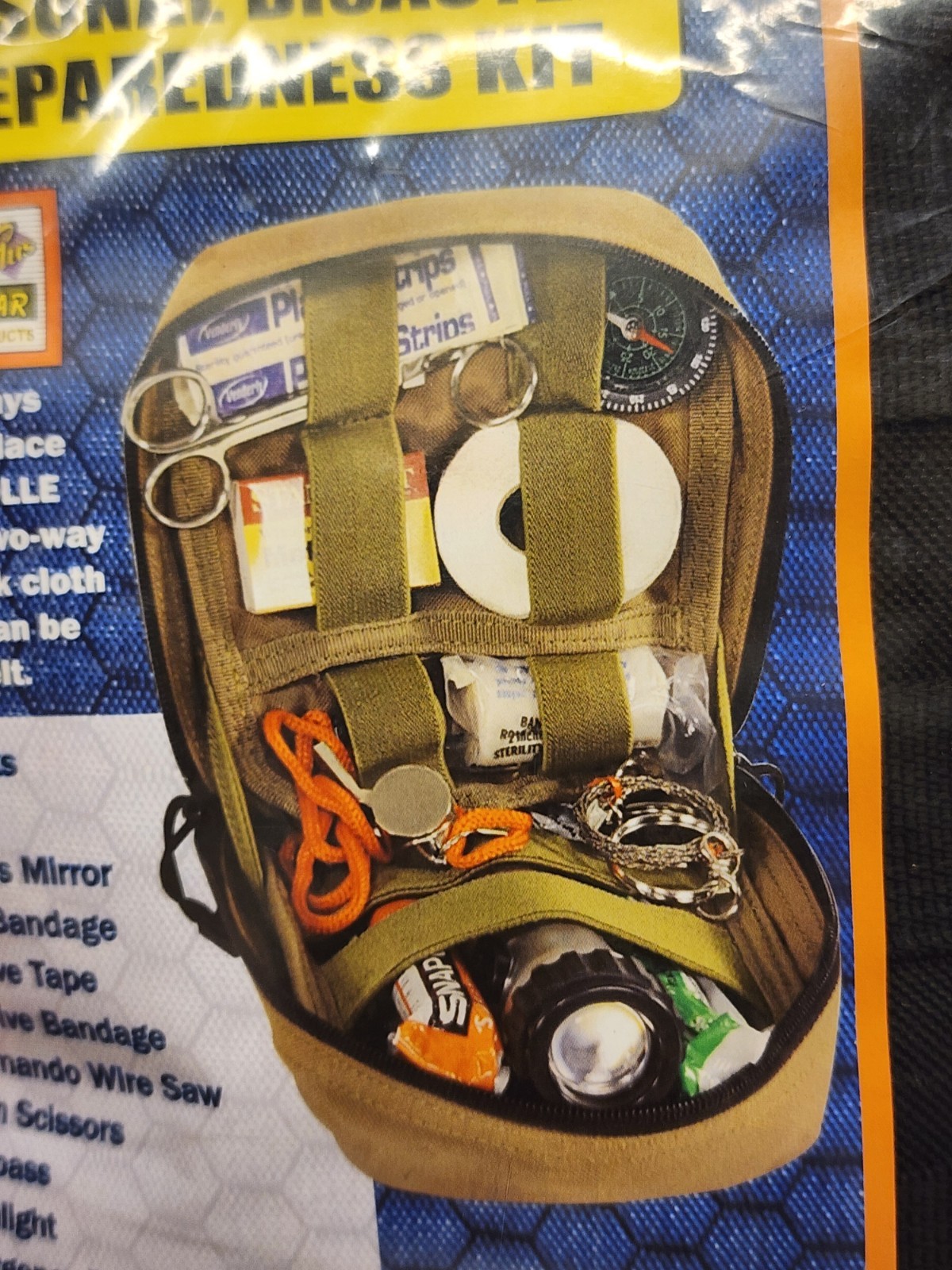 Mil Spec Plus Adventure Gear Disaster Survival Kit BLACK #11-7445 New SEALED