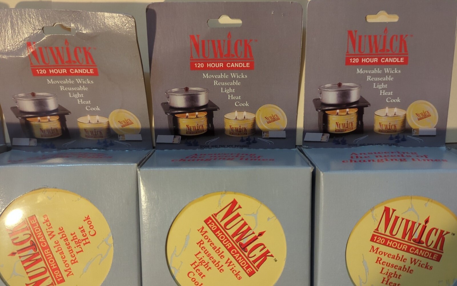 10x LOT- Nuwick 120 Hour Emergency 14 oz Candle Survival Gear *NEW in Box* fr/sh