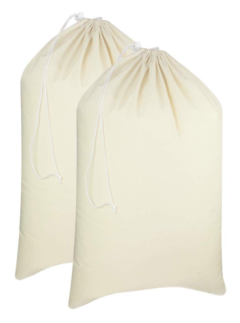 Cotton Craft – 2 Pack Extra Large 100% Laundry Bag / 2 Pack, Natural