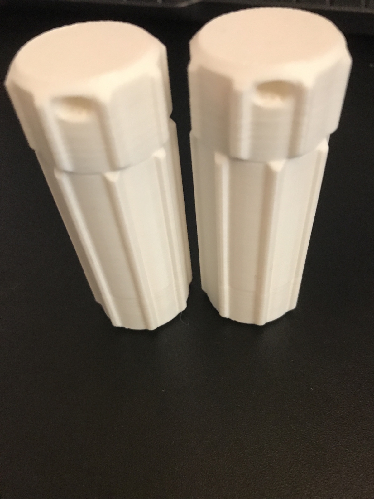 3d Printed 2x 18560 Battery Covers Water Tight Lanyard Loop Ridged For Easy Open