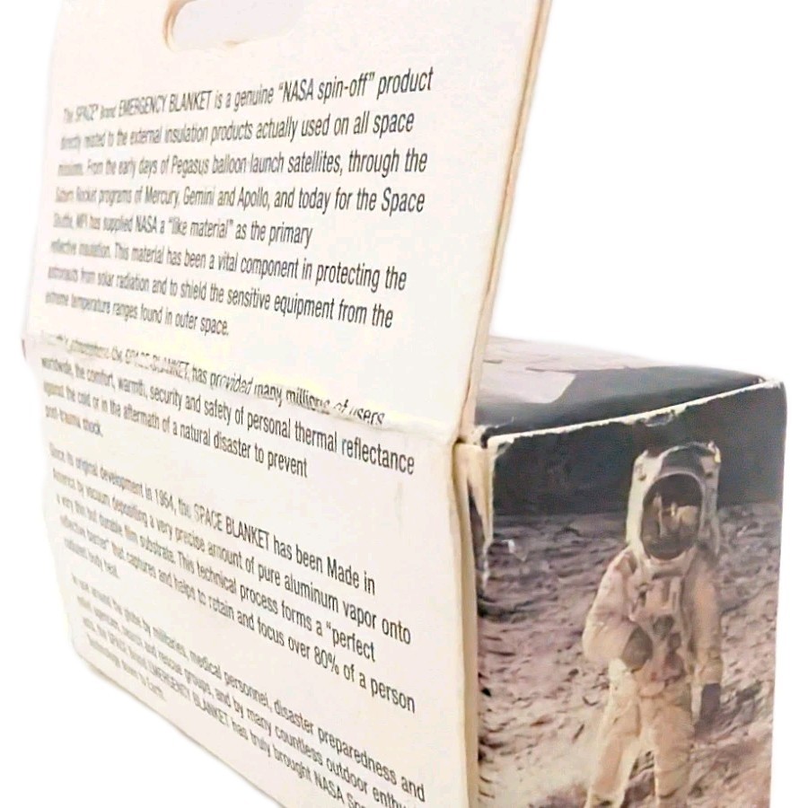 Vintage MOI Outdoors Reflective Space Emergency Blanket New Open Box