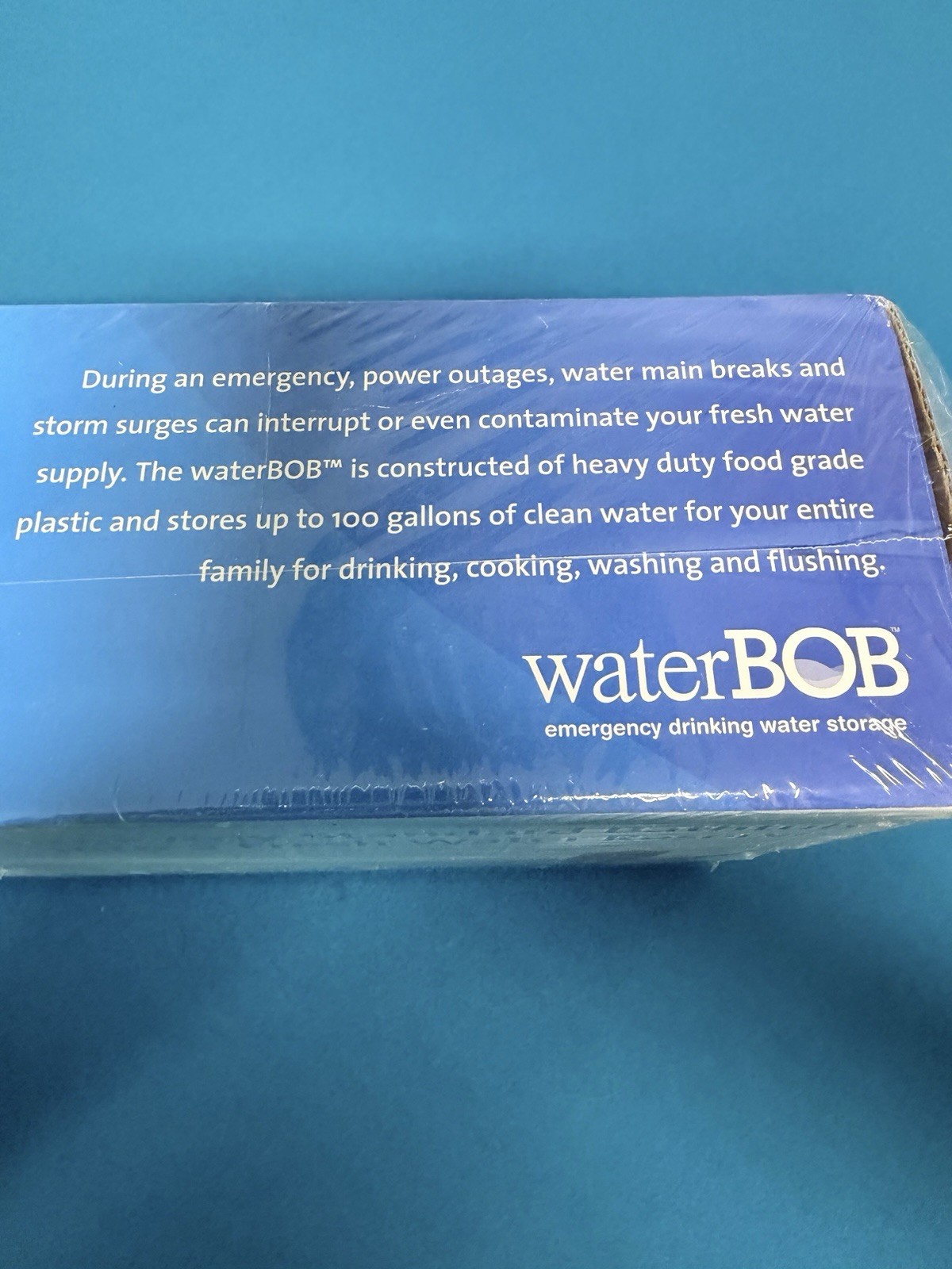 waterBOB Emergency Drinking Water Storage Up To 100 Gallons Survival Kit New
