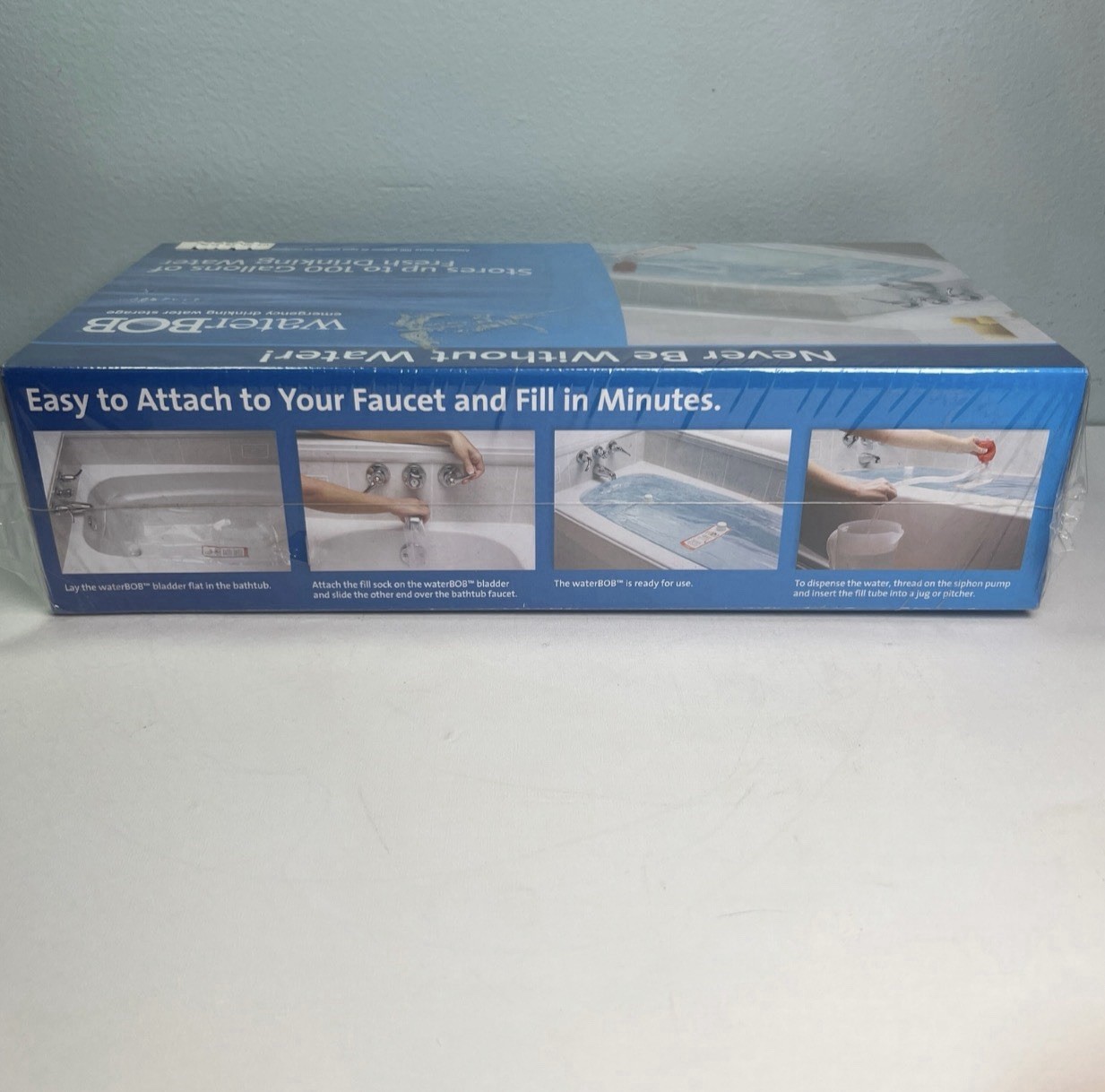 WaterBOB Bathtub Emergency Drinking Water Storage Container 100 gallons Sealed