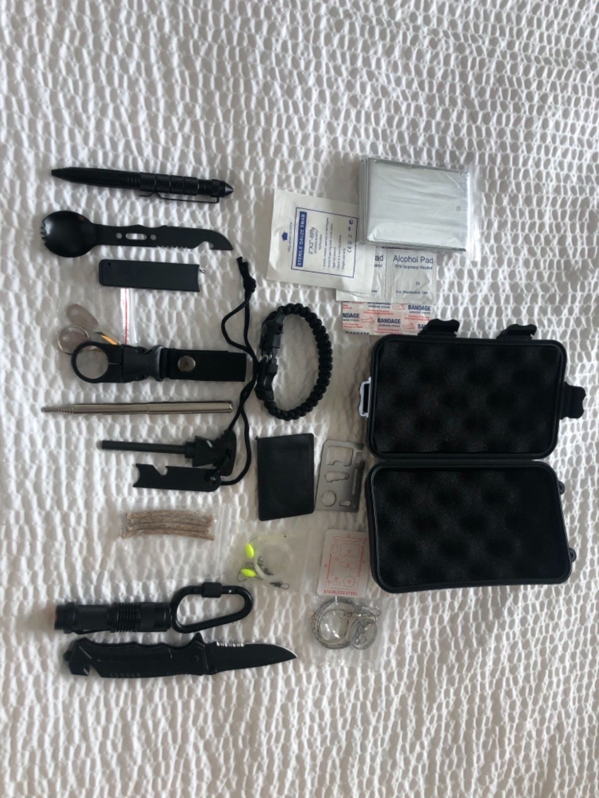 35 in 1 Emergency Survival Kit: Life-Saving Tools for Adventurers and Travelers