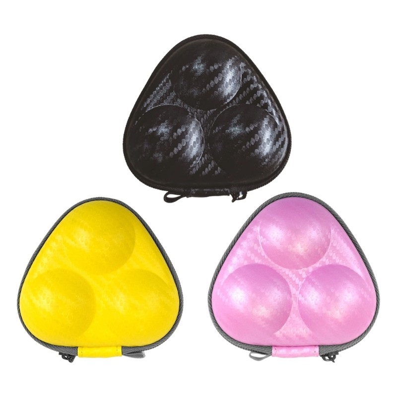 Table Tennis Box PU Leather 3 Pingpong Storage Box Sport Training Accessories