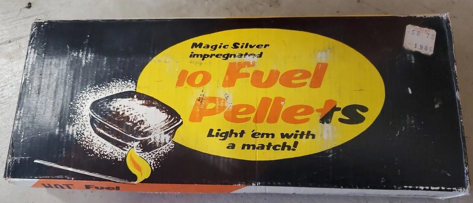 Vintage Portable Heater Hot Box! & 11 Pellets!