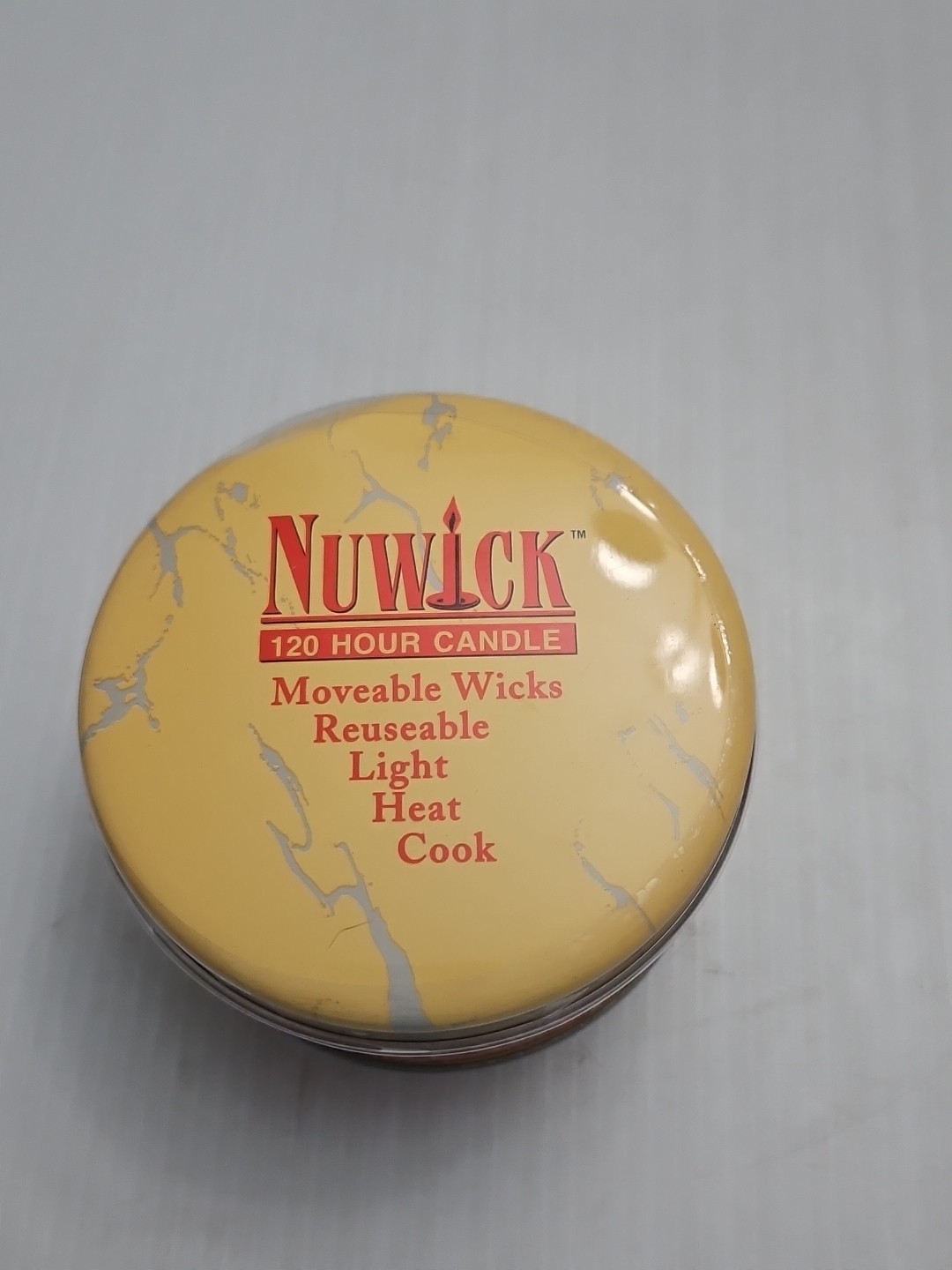 Nuwick 120 Hour Emergency Candle Moveable Wicks Reusable, Light, Heat & Cook