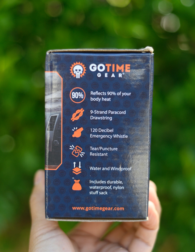 Go Time Gear LifeBivy Emergency Equipment: Sleeping Bag Paracord Whistle