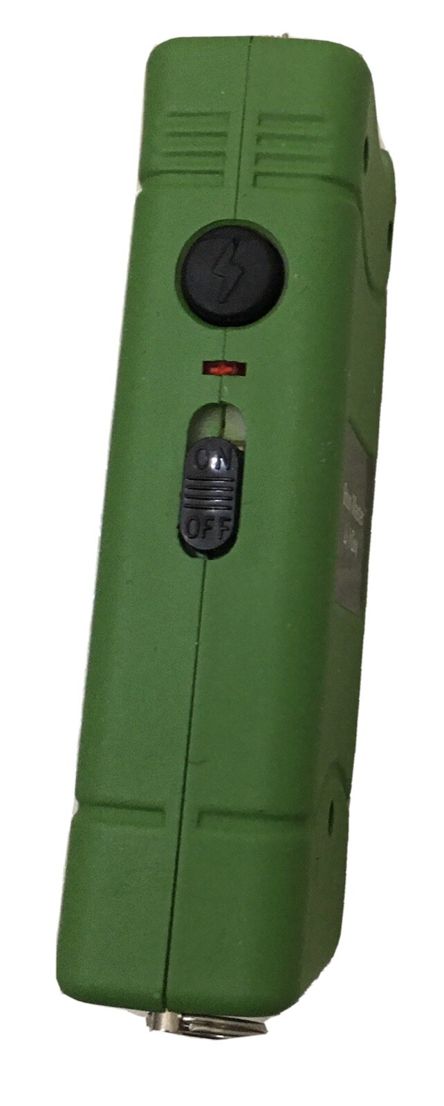 911 POLICE 60 MV Rechargeable LED Stun Gun Holster GREEN Walker Jogger Safety
