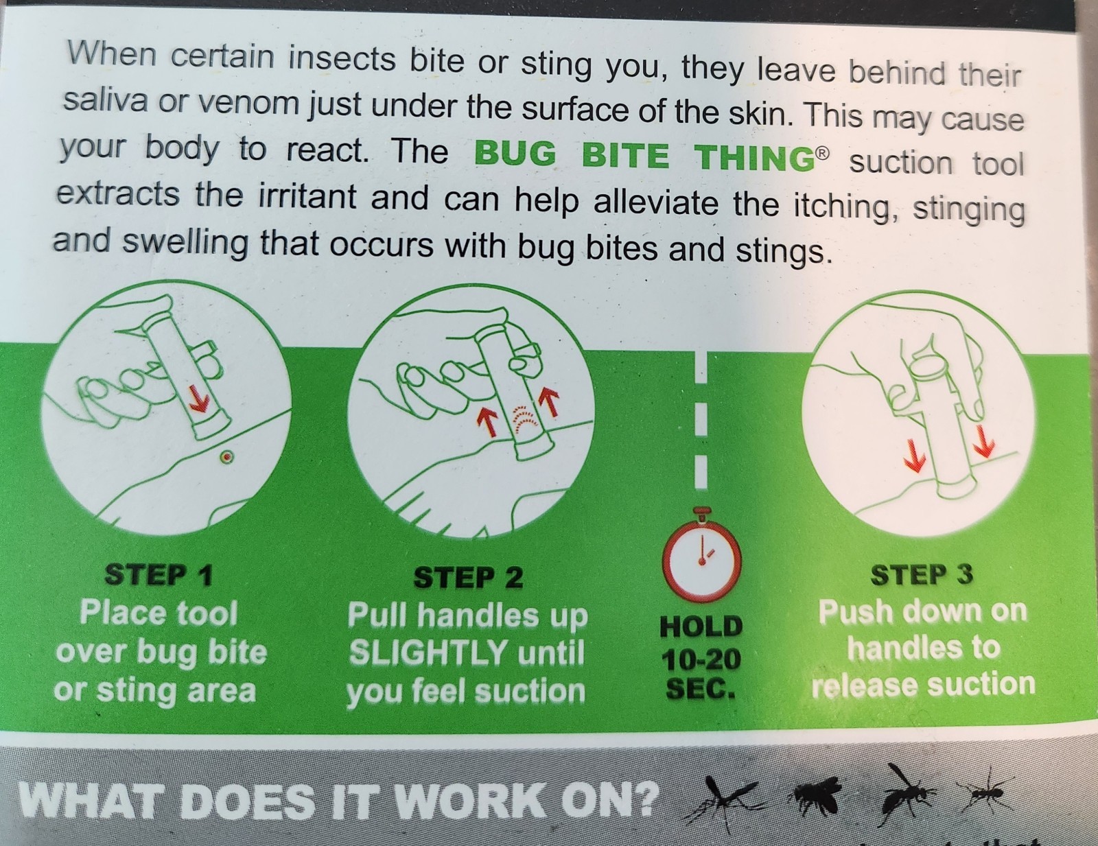 Bug Bite Thing Suction Tool Poison Remover Insect Bite and Sting