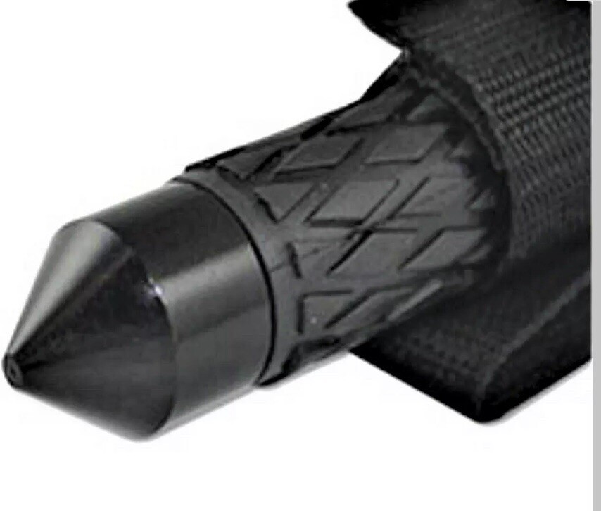 POLICE SWAT Security Guard TSB Window Baton Glass Breaking Steel Tail End Cap