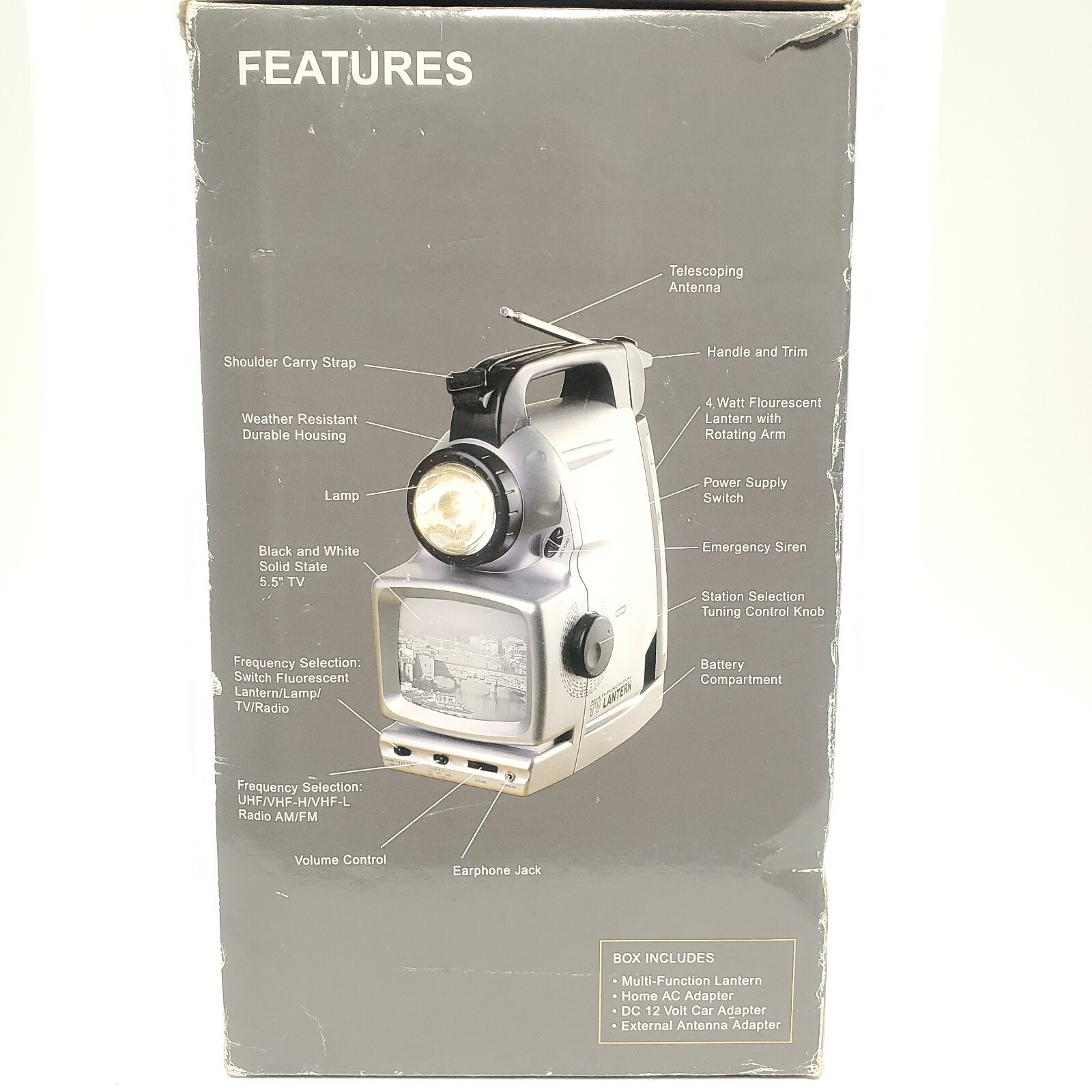 Home Accents 8 Function TV/Radio Lantern Hurricane Emergency Camping Survival