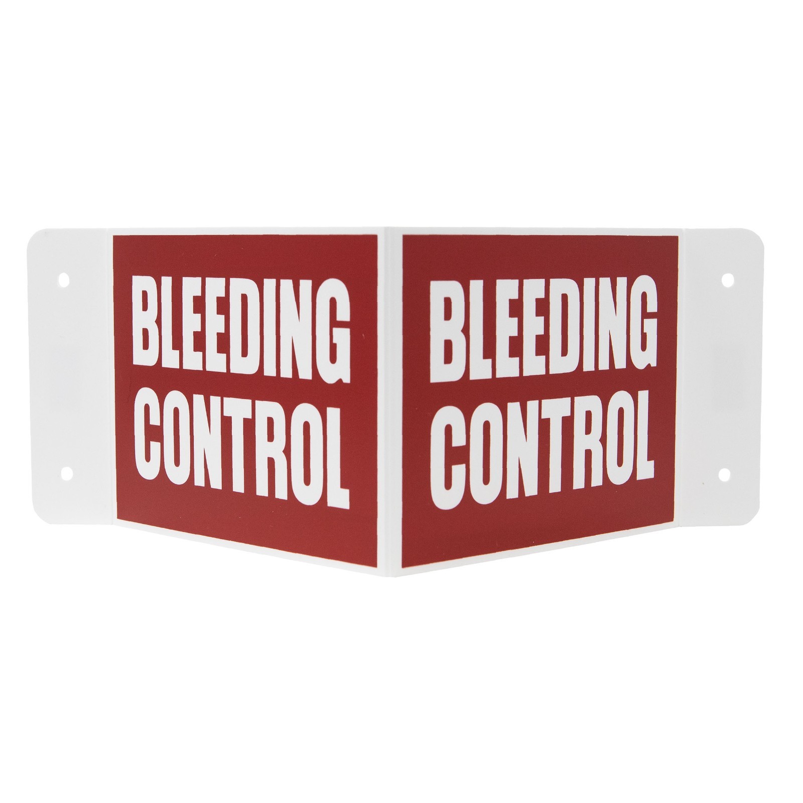 Cubix Safety 3D V-Shape Bleeding Control Kit Wall Sign