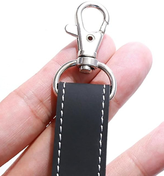 2Pcs ZORZO Loud Bear Bells Hangable PU Leather Keychains Hiking Camping Trekking